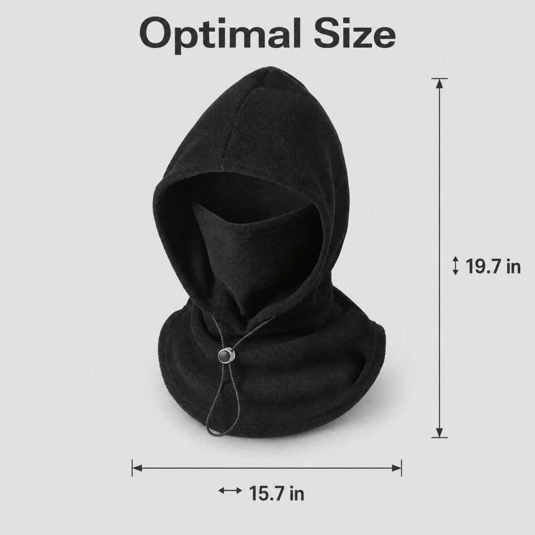 flannel warm mask hat