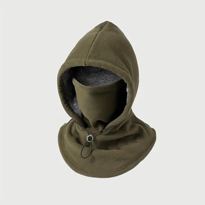 flannel warm mask hat