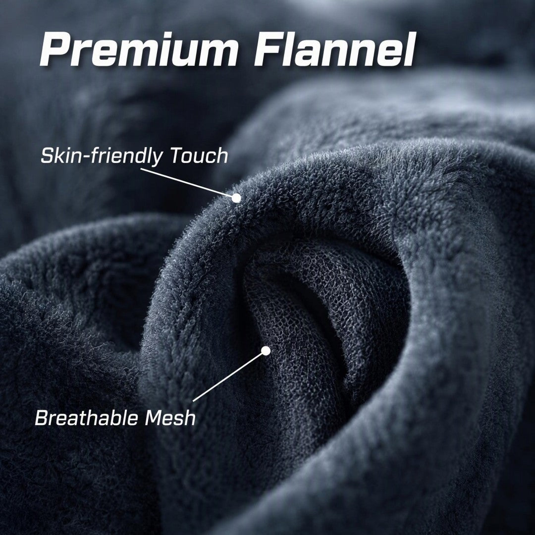 flannel warm mask hat